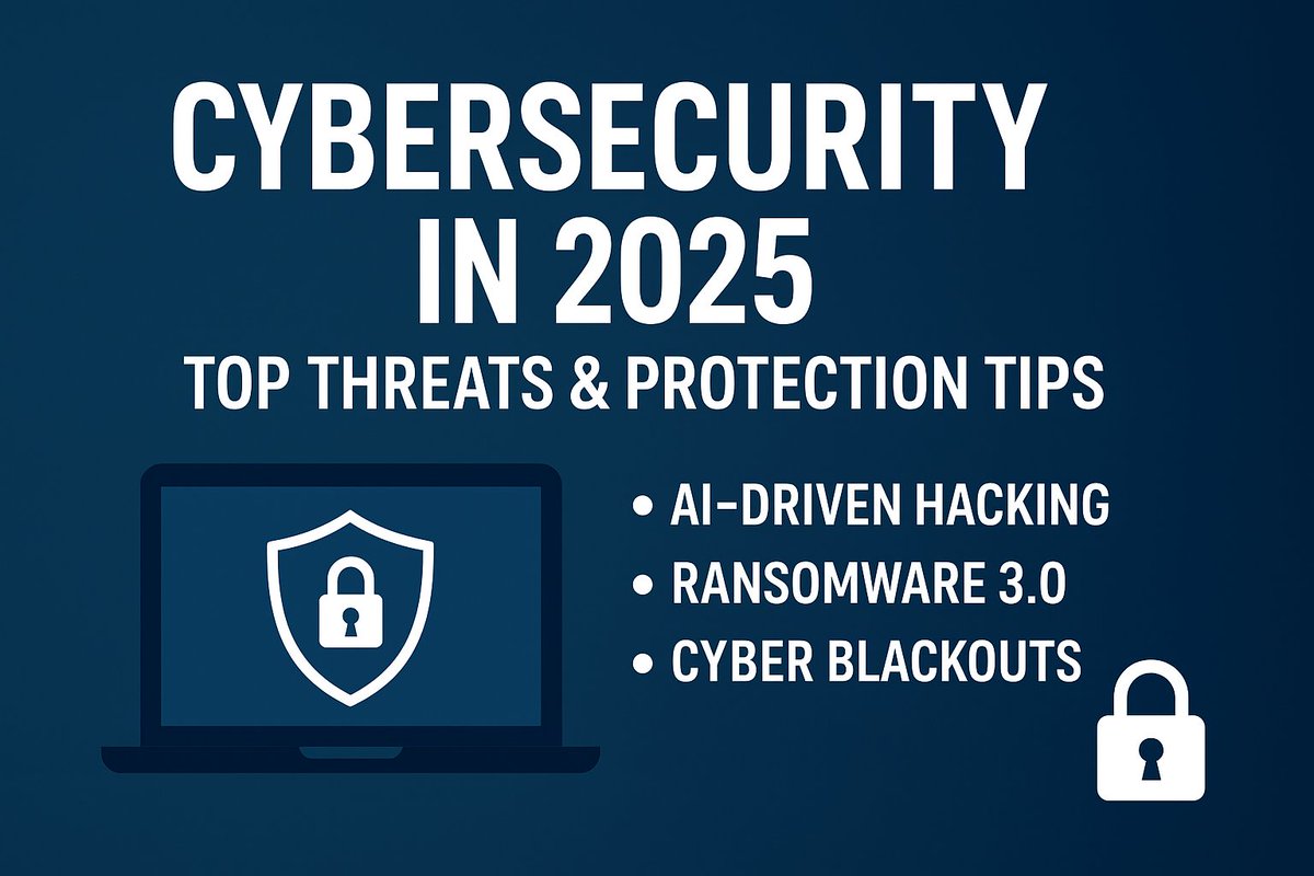 TechPulseken's tweet image. ⚠️ Cybersecurity in 2025 isn’t optional—it’s survival.
From AI-driven hacks 🤖 to ransomware 💀, here are the top threats &amp;amp; tips to protect yourself:
👉 techpulse.jaytechkenya.com/blog/cybersecu…
#Cybersecurity  #Infosec2025  #OnlineSafety  #TechTrends