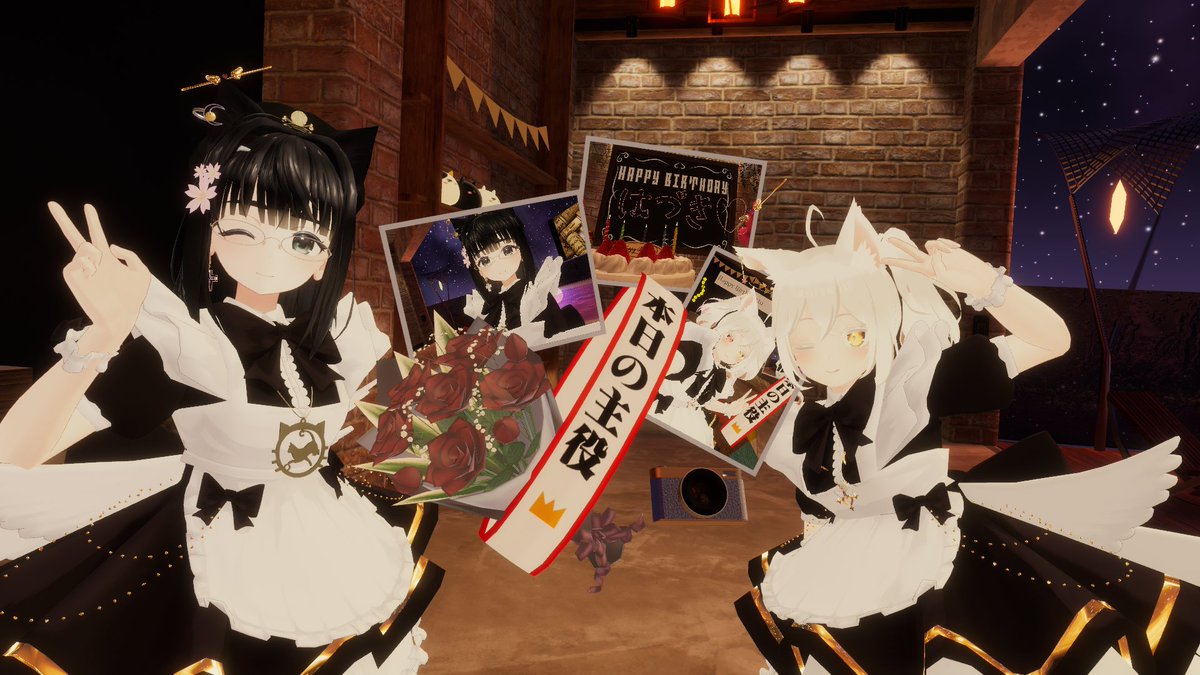 はづきさんのお誕生日をお祝いしてきました！その3💞
最後はたんおめワールドでお祝いしてきました💞
ワールドに設置されたカメラで写真を撮ったり、飾り付けをするのも楽しかったです💞
改めてお誕生日おめでとうございました！
#はづきれぽ 
#MapleMaid