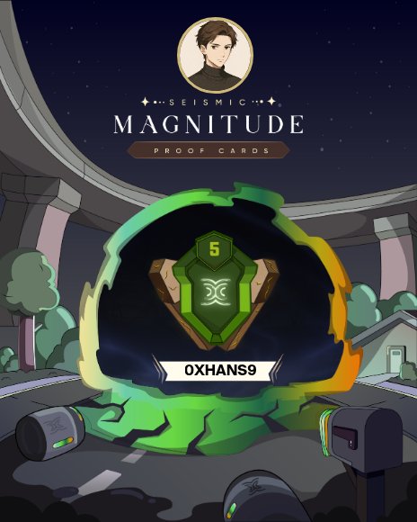 I finally got a magnitude 5 on <a href="/SeismicSys/">Seismic</a> and I really enjoyed the ride. Thank you.
Create your card here stats.seismic.site
