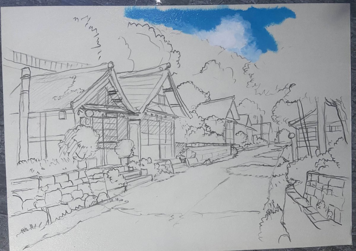 hoseki_raito's tweet image. step by step to painting 
tutorial

#art #painting #2d #PortfolioDay #artwork #ghibli
