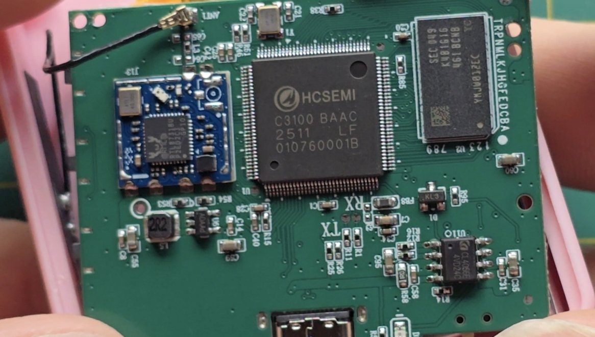 Quick teardown video of an Battery powered 4" LCD Screen Mirror device around 25€ from Aliexpress

TLDR: Main SoC is an HCSEMI C3100 which is very similar to the one used in the 20€ Handheld Console SF2000

Video Here:
youtu.be/pFBn6lMJ7q8