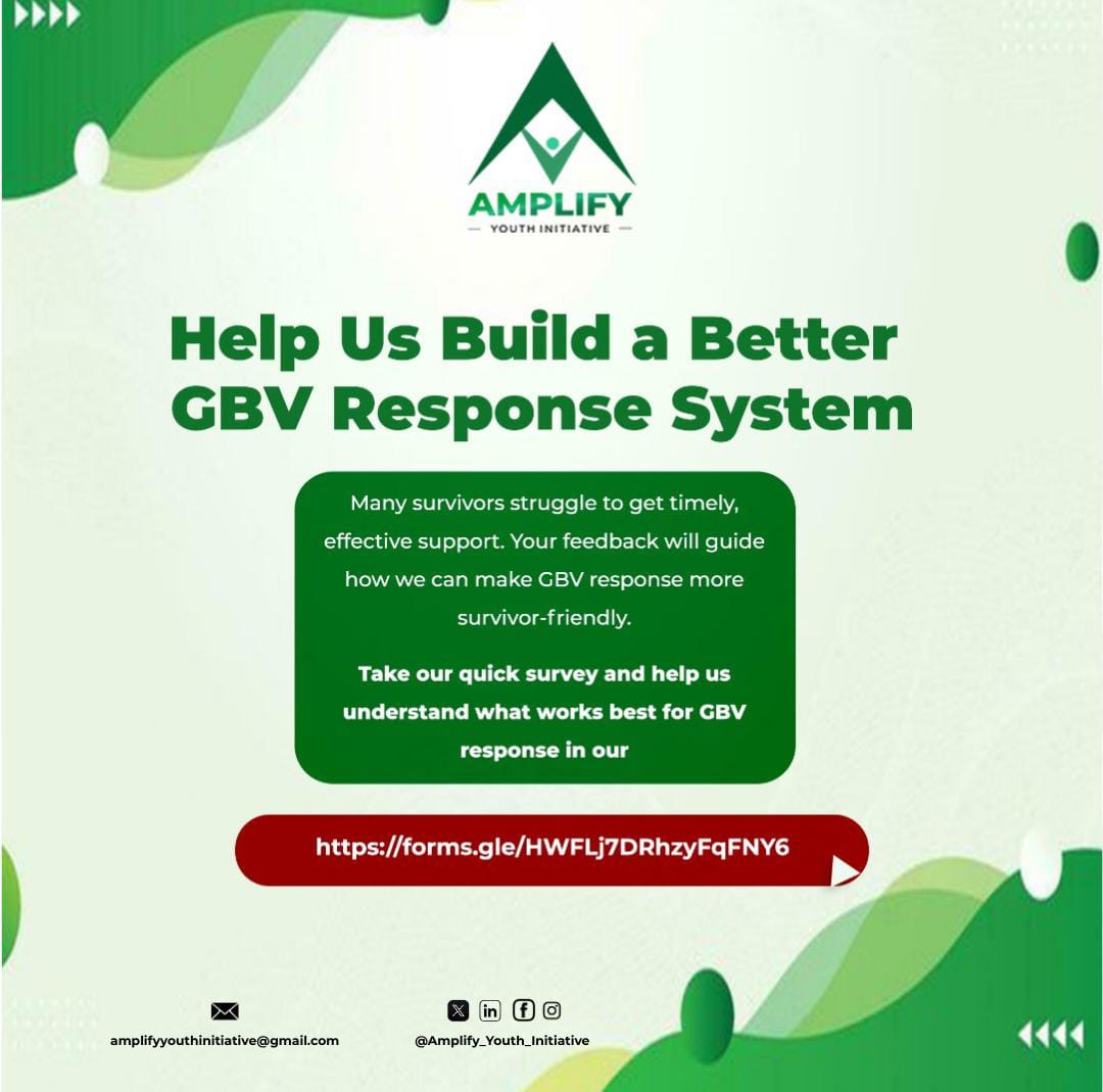 Help Us Design a Better GBV Response System!

We are creating a solution that connects survivors of GBV to essential services.

We’re seeking your feedback to help us design the most effective call routing process.

📝 Complete the short survey here ➡ lnkd.in/dwJBVExk