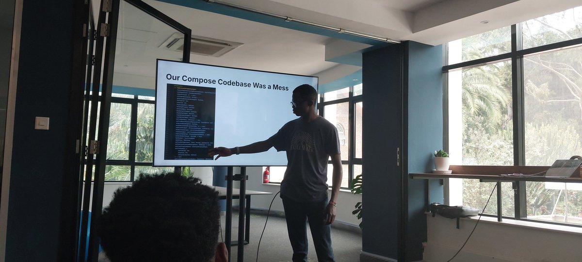 kotlinkenya's tweet photo. π @_joelkanyi is UP NEXT!
"From Chaos to Clarity: A Practical Architecture for Compose Apps" - this is going to be GOOD! π₯
Jetpack Compose developers, this one's for you! π± #JetpackCompose #Android254 #PaystackMeetup #kotlinkenya https://t.co/bPEldUVaA8