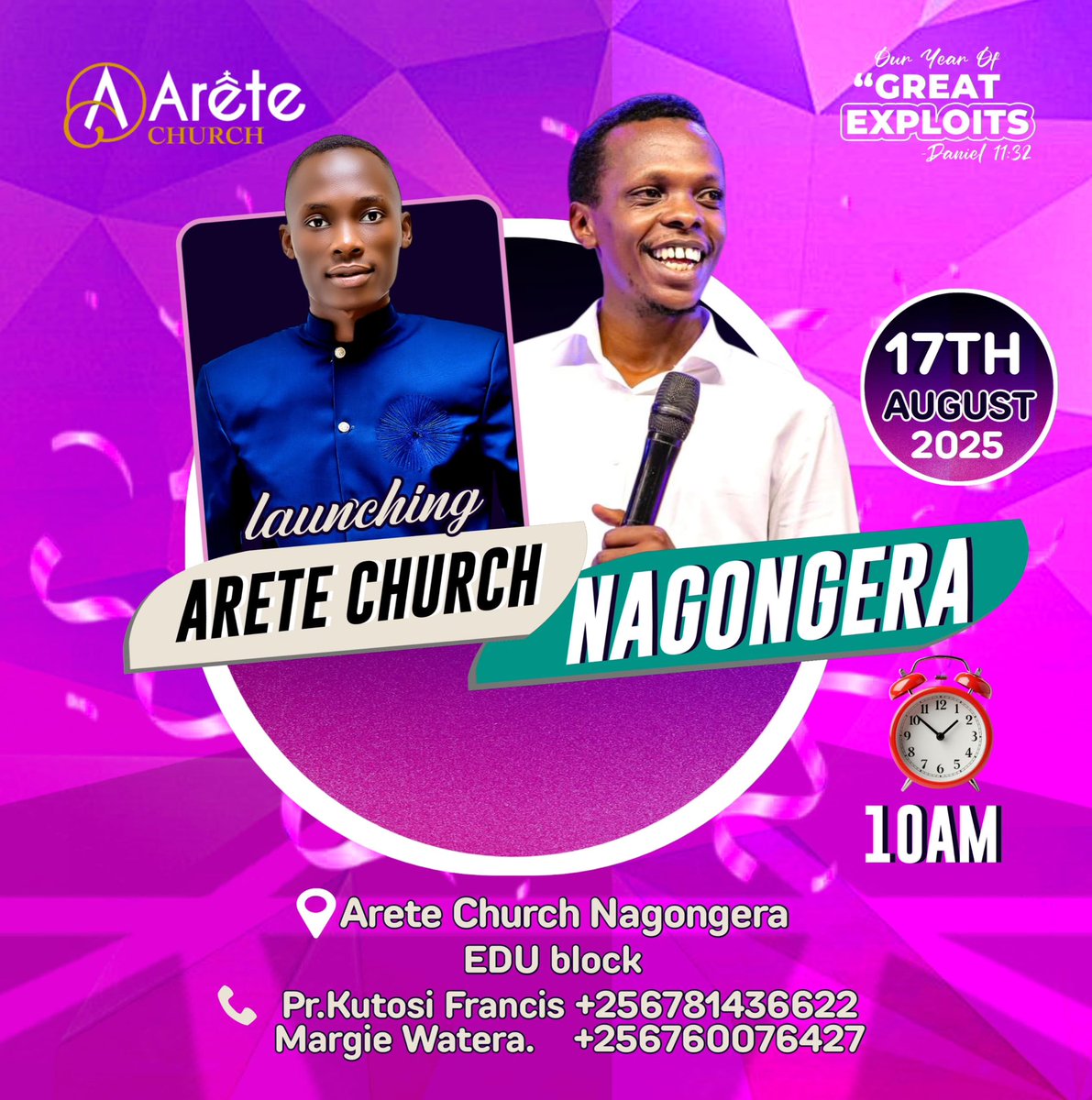 See the Light; Nagongera!

This Sunday 17/08/2025 we are launching Arete Church Nagongera.