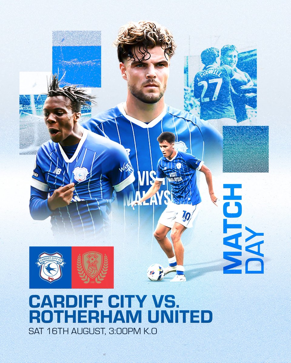 My_Cardiff's tweet photo. 𝐌𝐀𝐓𝐂𝐇𝐃𝐀𝐘
🆚 @RotherhamUnited
🏡 Cardiff City Stadium
🕒 3pm kick-off

💙🐦

#CityAsOne #Cardiff #CardiffCity #CardifdCityFC #CTID #KeepTheFaith #WeCanDoThis #LetsDOThis #SupportTheLads #BluebirdsForever #CardiffBorn #CardiffBred #LeagueOne #OnceABluebirdAwaysABluebird https://t.co/WAVeEqW0vV
