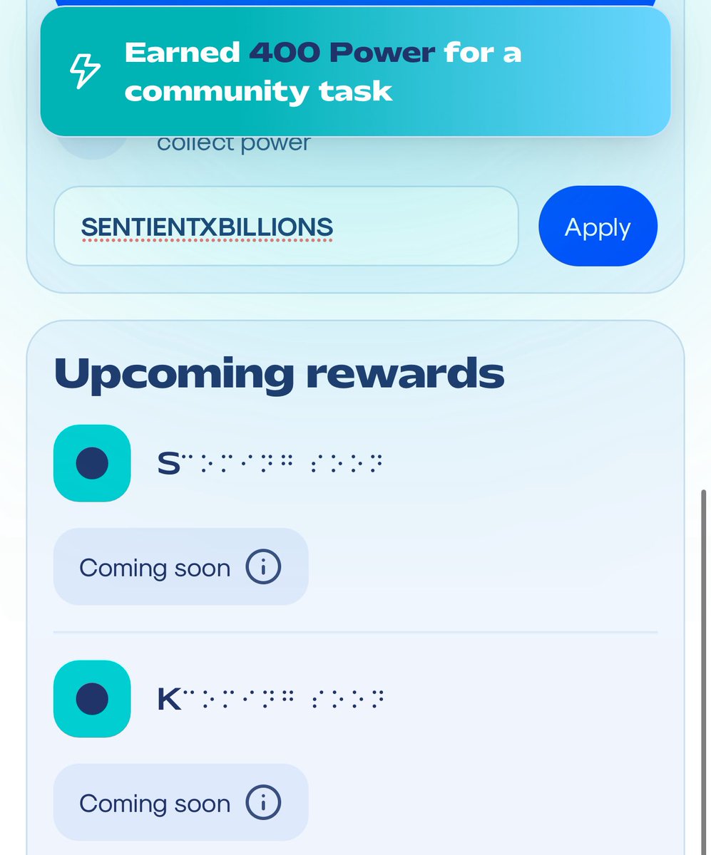 Your <a href="/billions_ntwk/">Billions</a> promo code for today 

It gets you 400 points!! ⬇️ 

Code: SENTIENTXBILLIONS