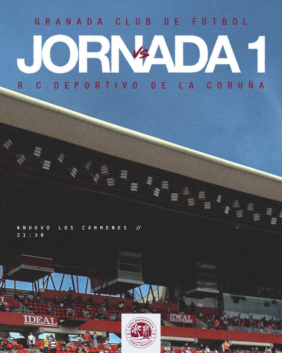 Peña Costa Tropical (@pgcostatropical) on Twitter photo Hoy es... ¡Matchday!
Iniciamos una nueva i̶l̶u̶s̶i̶o̶n̶a̶n̶t̶e̶ temporada contra <a href="/RCDeportivo/">RC Deportivo</a>.
❤️🤍❤️🤍 <a href="/GranadaCF/">Granada CF ❤️⚪️</a> Hoy es... ¡Matchday!
Iniciamos una nueva i̶l̶u̶s̶i̶o̶n̶a̶n̶t̶e̶ temporada contra <a href="/RCDeportivo/">RC Deportivo</a>.
❤️🤍❤️🤍 <a href="/GranadaCF/">Granada CF ❤️⚪️</a>