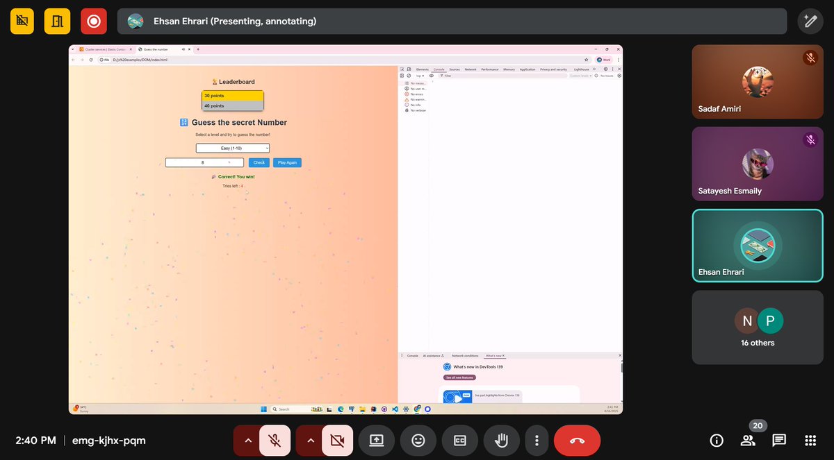 sadafamiri1385's tweet image. Another day  today we completed a number game that was very great.
#Afghangrilscode
@E_Ehrari 
@f_forough 
@CodeToInspire