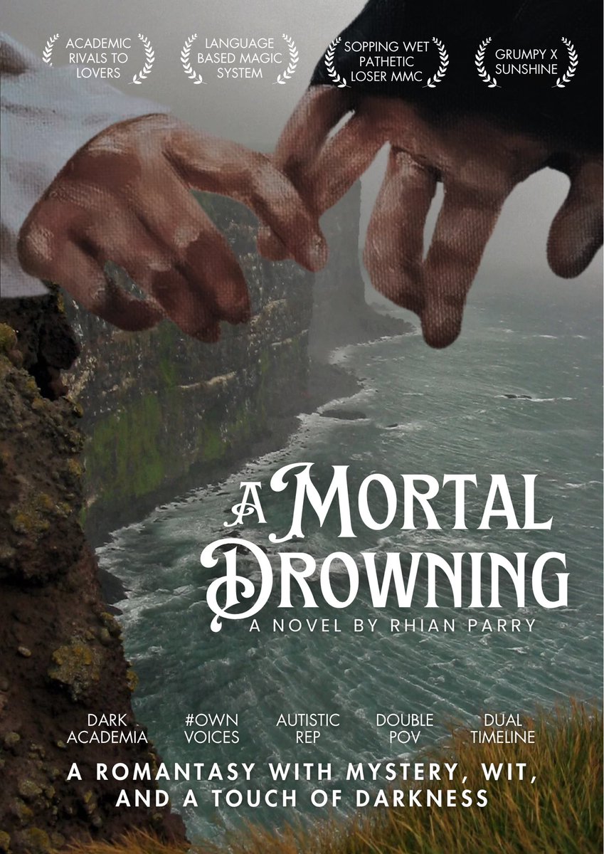 A mortal man with no memory of his past &amp; a goddess the earth has no memory of compete for their university’s magic in a world where the language that sustains magic is dying…

…&amp; whichever student loses will have their own extinction to worry about 💀🥀🌊

#PosterPit #AG #F #R