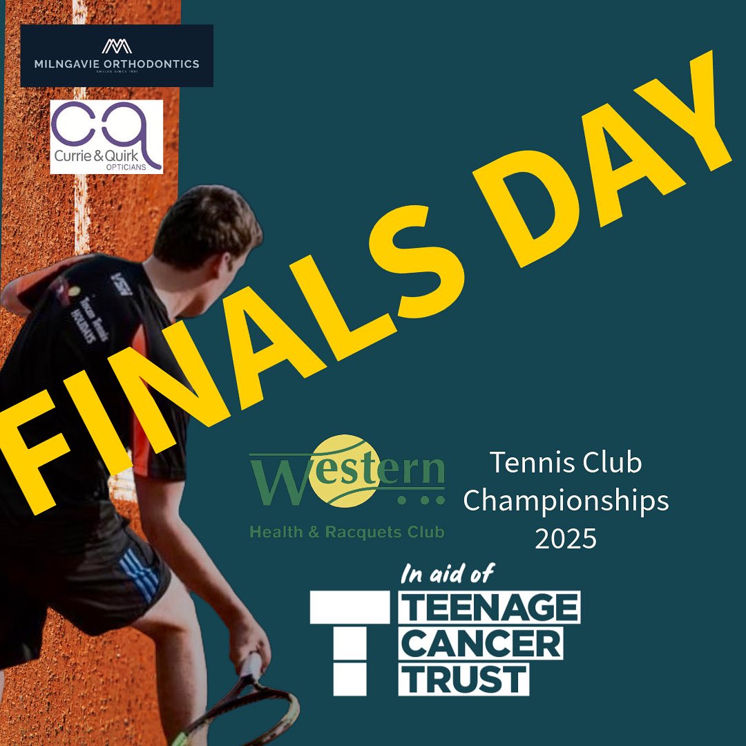 Looking forward to our Senior Finals Day in aid of <a href="/TeenageCancer/">Teenage Cancer Trust</a> supported by Currie &amp; Quirk and Milngavie Orthodontics. Our fundraising link is open, you can donate via justgiving.com/page/western-h… if you are able to. 
#wearewesterntennis 
#wearewesternfamily 
#teenagecancertrust