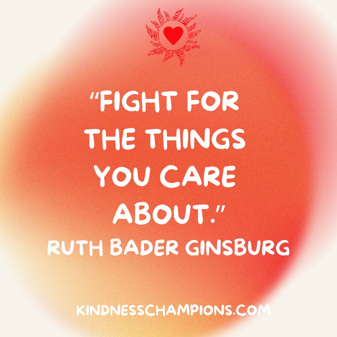 Kindness Champions fight for the things you care about🥰
We Love You❤️
#StrongerTogether💪🏽💪🏿💪🏾💪🏻💪🏼
#Ubuntu🌻
#fightforthethingsyoucareabout🌟
#ruthbaderginsburg✨