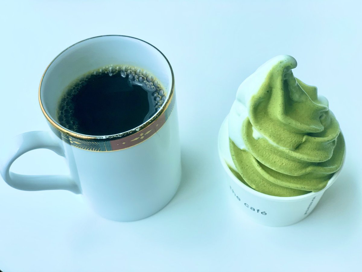 MOA美術館
スペシャリティコーヒーと抹茶のミックスソフトクリーム☕️🍦
なかなかに美味でございました✨