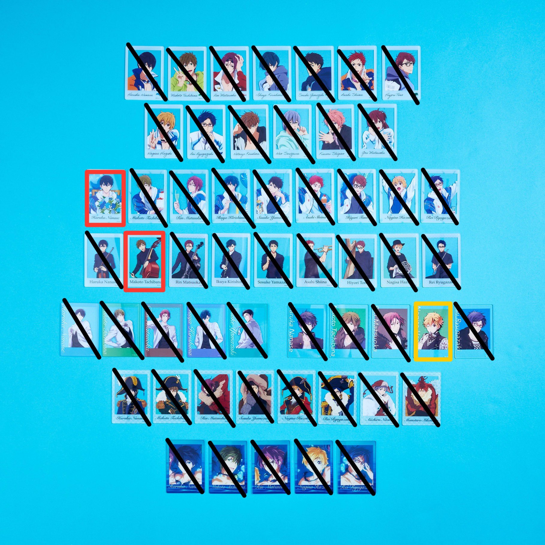 交渉可】Free! コマフィルム 遙 真琴 凛 玲 渚 江 郁弥 旭 貴澄 尚