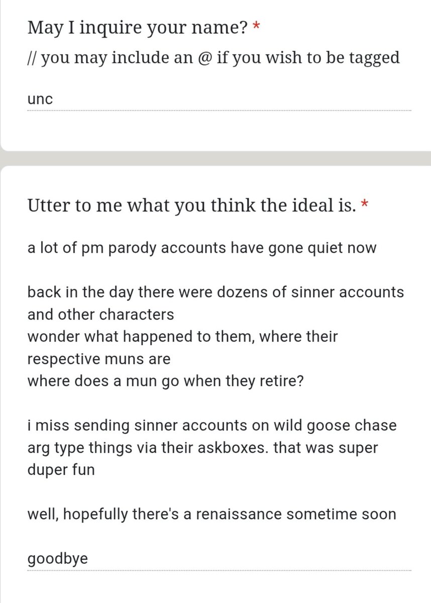 🌙 // i remember those. you did a great service to the community while it lasted. last summer was a turbulent time for me. in some ways it was dreadful, in other ways it was the out i'd needed for years. i will always credit this community for what it did for me.