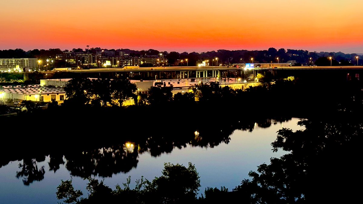Good morning and happy Saturday! Here’s the sunrise overlooking the Cumberland river!