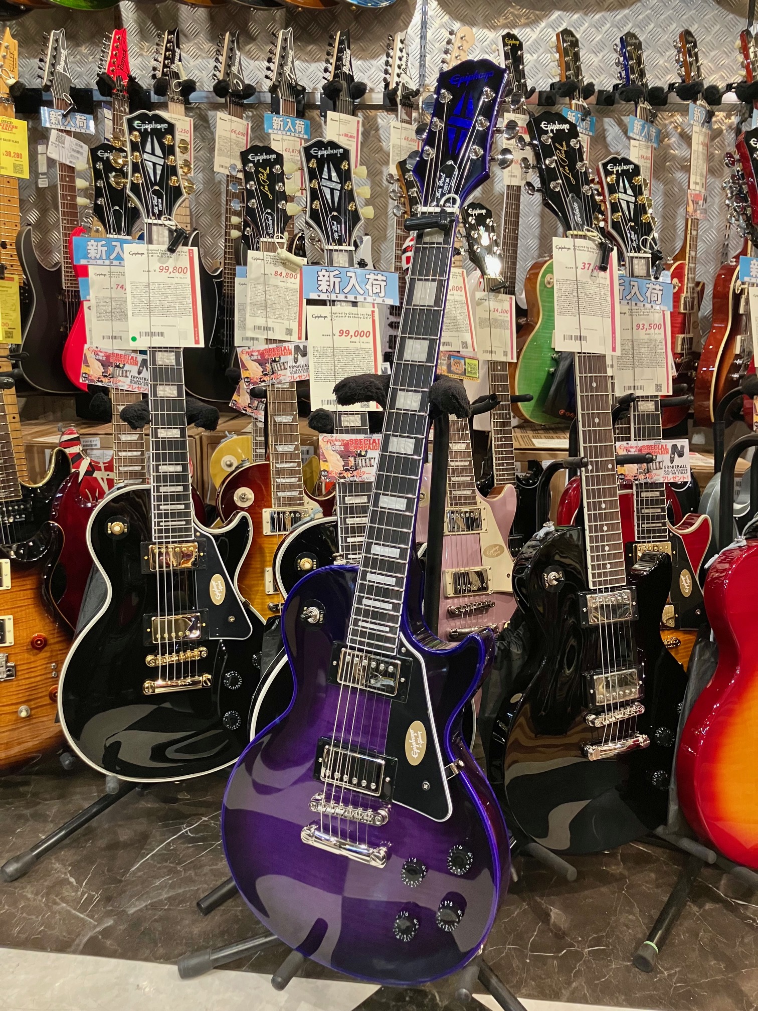 Les Paul Custom Widow (Purple Burst) Epiphone (新品) イシバシ楽器