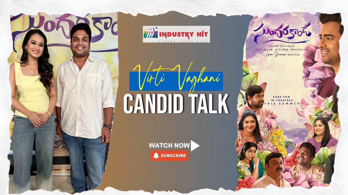 Beautiful #VritiVaghani Candid Talk with <a href="/ShivaKumarB22/">Shiva Kumar B</a> about her upcoming film #Sundarakanda @virtivaghani 

Here's The Full Interview

👉🏻youtu.be/ko2bAeUdeOk?fe…

#SundarakandaOnAug27th