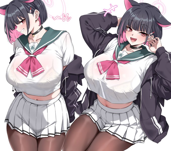 遅れた誕生日写真🍰❤️
#ブルアカ  #杏山カズサ 