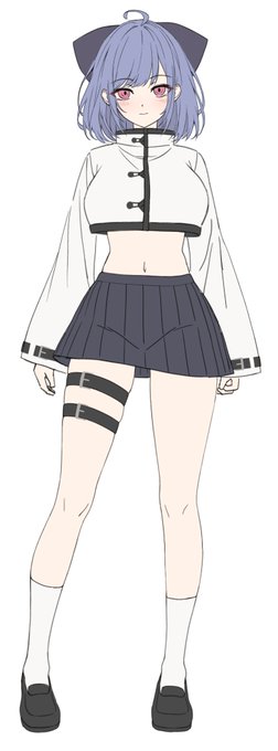 衣装差分の方も合わせて描き直してみた 