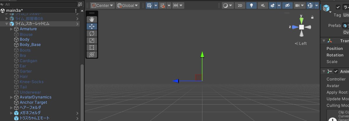 久しぶりにUnity開いたら、アバターがシーンに表示されなくなってしまいました...。

オブジェクトの表示にチェックも入れているのですが、なぜか透明になってしまいます。

新たにヒエラルキーに追加したものは正常に表示される。