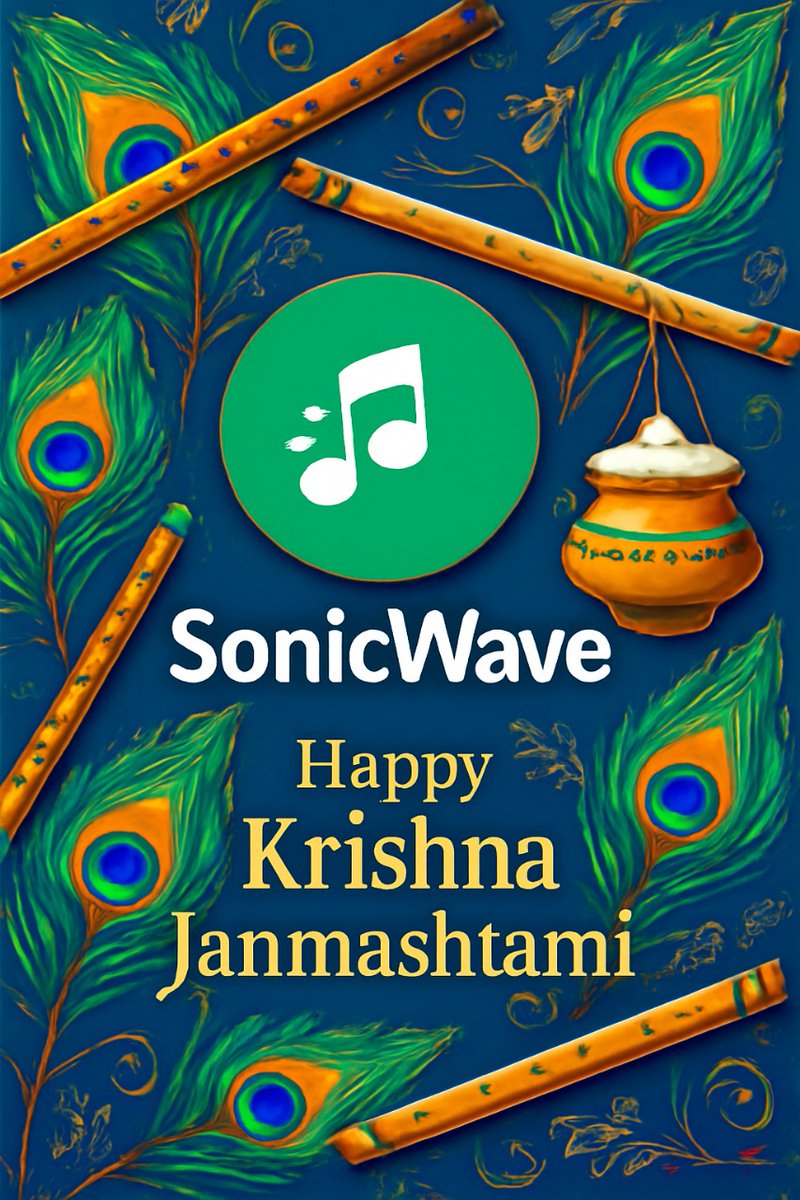 RealSonicWave's tweet photo. Wishing you a Happy Krishna Janmashtami filled with sweet melodies, love, and joyous celebrations! https://t.co/aU9vAKlzhR