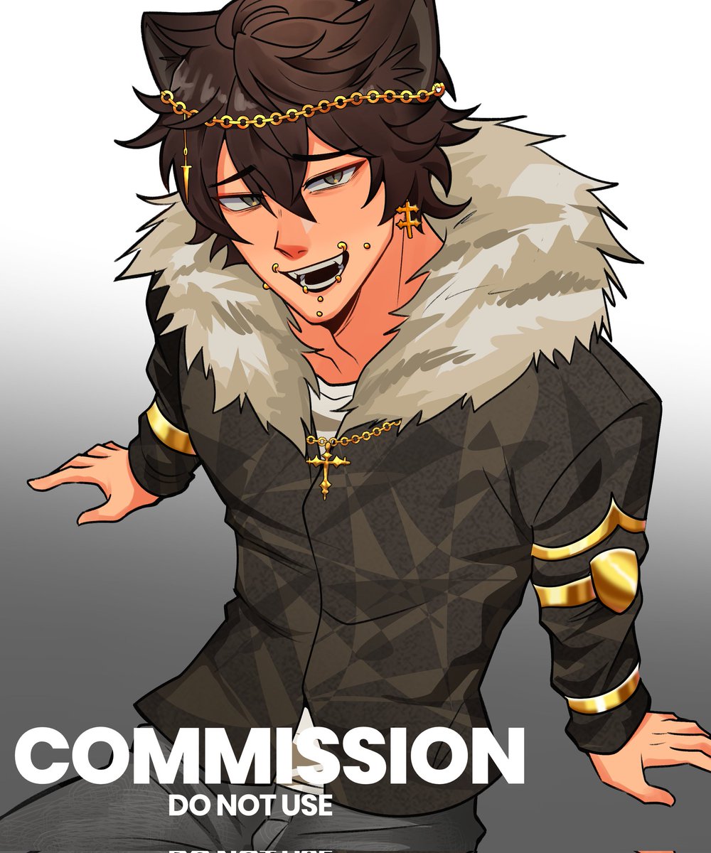 recent comm! been rlly busy lately I'm glad to finish this handsome boiii🌟

#commissionopen 
#oc