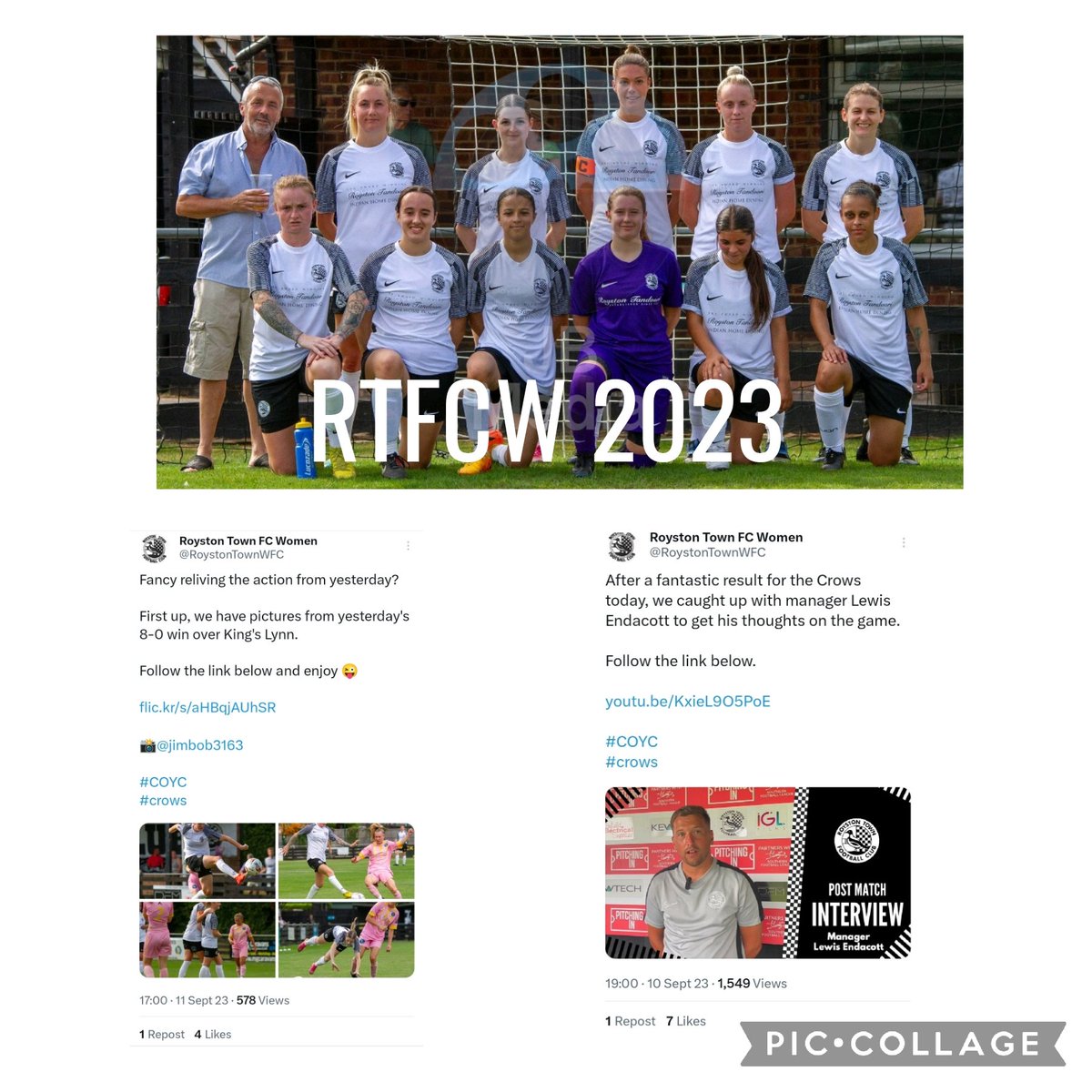 <a href="/RoystonTownWFC/">Royston Town FC Women</a> ...
2023 #Memories including some Twitter posts by <a href="/RoystonTownFC/">Royston Town FC</a> 

<a href="/nonleaguevol/">Non-League Volunteers</a> <a href="/stuck790/">steve tuck</a> <a href="/EnglandFootball/">England Football</a> <a href="/Lionesses/">Lionesses</a>