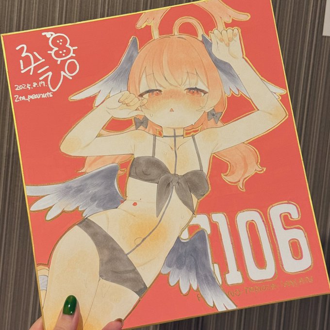 色紙完成しました!めっちゃ可愛いです!現地で見てねっ♡ 