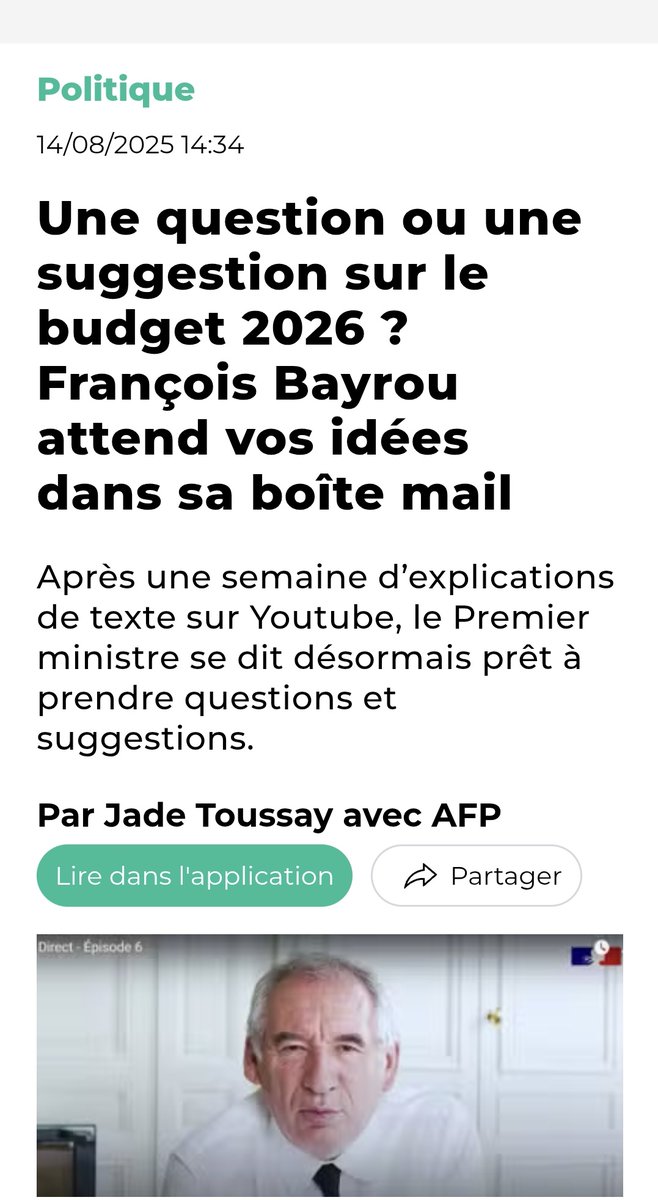 Capitify (@capitify) on Twitter photo Bayrou a besoin quâon lui Ă©crive par mail quâil faut diviser par 3 le nombre dâagences de lâĂtat et faire la transition vers la retraite par capitalisation.
Feu !
âïžfbdirect@premier-ministre.gouv.fr Bayrou a besoin quâon lui Ă©crive par mail quâil faut diviser par 3 le nombre dâagences de lâĂtat et faire la transition vers la retraite par capitalisation.
Feu !
âïžfbdirect@premier-ministre.gouv.fr