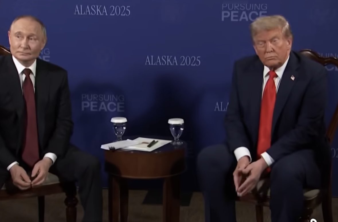 TheAIFellow's tweet photo. Just watched the Putin-Trump meet, and it’s giving major Fufa vibes at an Indian wedding.
 #TrumpPutinSummit https://t.co/FMUylK7Bq8