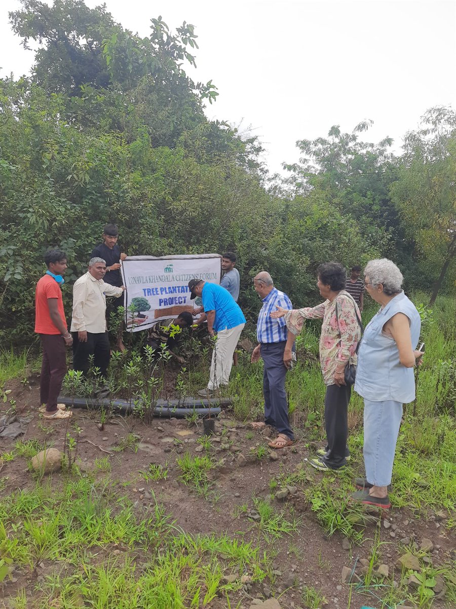 LonavalaForum's tweet photo. Tree plantation project 2025 
#Lonavla #Khandala #Greencity #LKCF https://t.co/B0rfNlfi6P