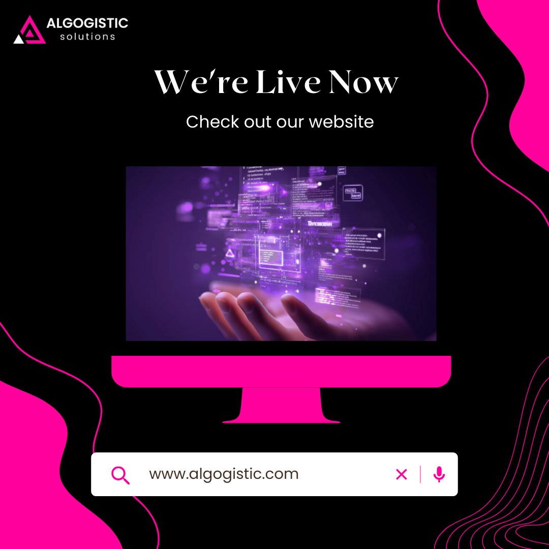 algogistic's tweet image. 🚀 We’re Live!
We’re excited to announce that Algogistic Solutions is live now.
We help startups and small-to-medium businesses overcome tech challenges.

🔗Visit us: algogistic.com
#Algogistic #ITSupport #SoftwareDevelopment #TechSolutions #BusinessGrowth #Startups #SMB