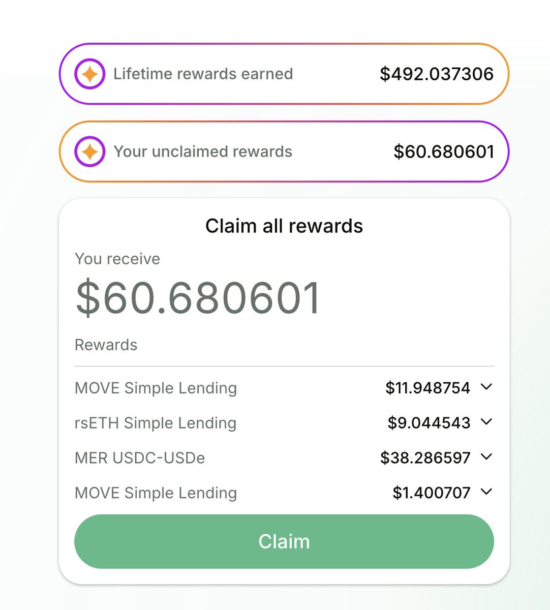 gCanopy🌱

I had throat surgery and was in the hospital for a while🏥
Even when I couldn’t work, the assets I put into Canopy kept working for me 💪
That’s pretty cool, right? ✨

I’ve been cashing out the rewards from time to time and rolling them back in for compounding 🔄💰