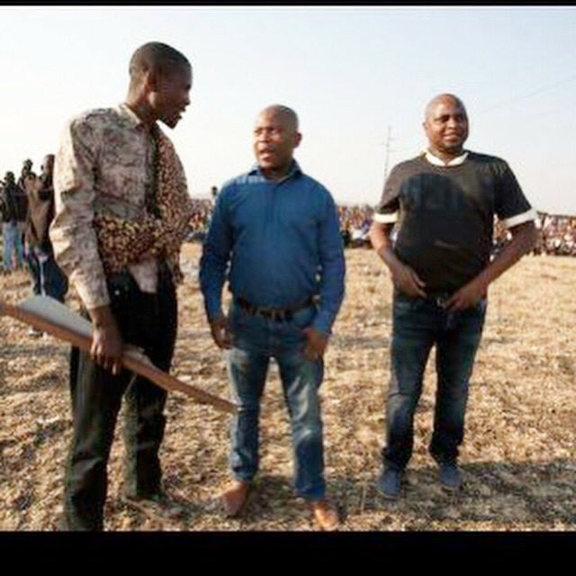 FloydShivambu's tweet photo. Today we remember Mgcineni “Mambush” Noki and 33 Mineworkers who were killed by the ANC government due to narrow capitalist influence. Outside of any political organisation, we have from 2012 August 17th been on the side of the workers and that will never change! 

Their fighting spirit and dedication will continue to inspire and agitate our fearless, principled and disciplined approach to the revolution and struggles for total freedom and emancipation. #MayibuyeiAfrika!