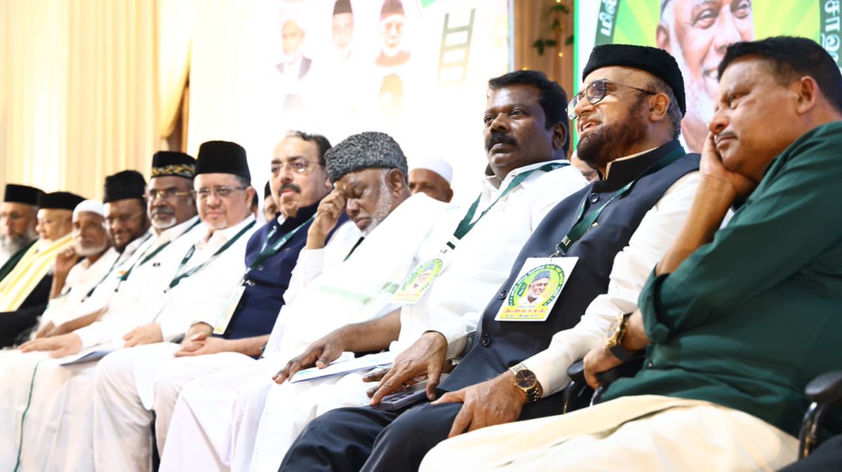 SPK_TNCC's tweet image. நேற்று (15.08.2025) சென்னை, எழும்பூர், பைஜ் மஹாலில் தமிழ்நாடு அரசின் &apos;தகைசால் தமிழர்&apos; விருது பெறும் இந்திய யூனியன் முஸ்லிம் லீக் தலைவர் பேராசிரியர் கே.எம்.காதர்மொகிதீன் அவர்களுக்கு பாராட்டு விழாவில் இந்திய கூட்டணி கட்சிகளின் தலைவர்கள் மற்றும் அமைச்சர் பெருமக்கள் ஆகியோருடன் கலந்து…