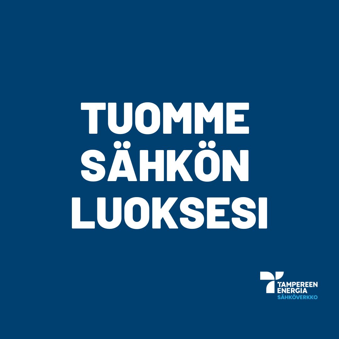 Viime yönä Tamperetta koetteli harvinaisen laaja n.37 minuutin sähkökatko, Vesilinnan sähköaseman päämuuntajan vikaantuessa. Sähköttä oli pahimmillaan 19300 asiakasta Santalahden, Pyynikin, Pispalan ja Tahmelan alueilla. Pahoittelemme häiriötä!