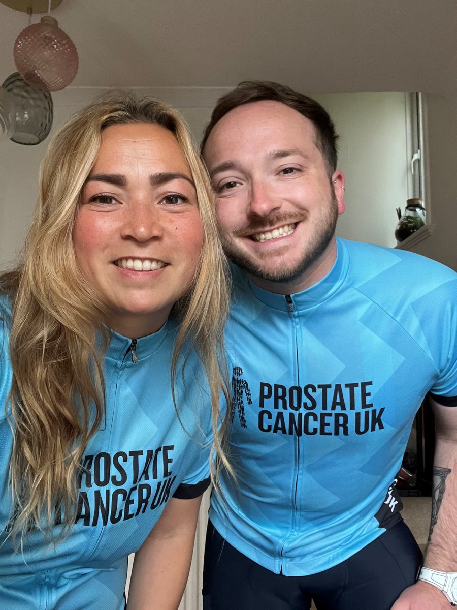 After Joe's dad passed away from #ProstateCancer and his twin from a brain tumour, Joe wanted to realise their dream of cycling #AlpedHuez. 

He and his wife have set off on the 800-mile route and plan to scatter his dad's and twin's ashes at the top.

Good luck, Joe and Jules 💙