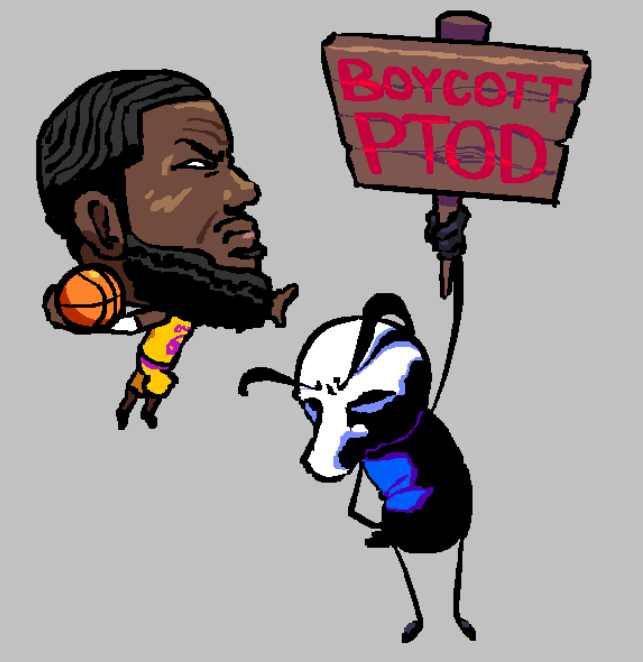 cm14tm's tweet photo. magma doodle of the protestors #figley #lebron https://t.co/r3pfyZXJZb
