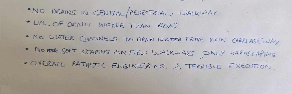 100s of crores beinf siphoned from taxpayers money by <a href="/OfficialGMDA/">GMDA</a> in d name of faulty engineered MG Road urban development in Gurugram with basic storm water drainage system being executed wrongly, urban improvement done shoddily &amp; rampant encroachment going on full scale.