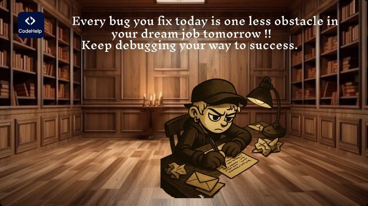 CodeHelp4U's tweet image. Claps for you all hardworking champs 👏 👏
#CodeHelp #Code #DSA