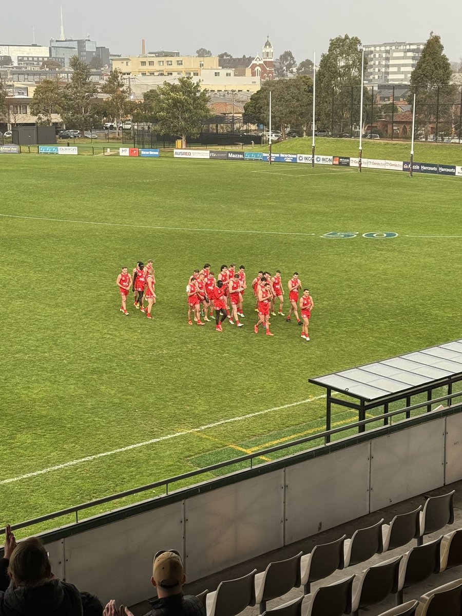 Michael Van Dorsser (@aussie2bob) on Twitter photo FT: <a href="/WerribeeFC/">Werribee FC</a> take the win 12.13.85 against the <a href="/NBullantsFC/">Northern Bullants FC</a> 5.11.41 by 44 points.
Both sides out of <a href="/VFL/">VFL / VFLW</a> Finals but Sam Conway finished with 61 Hitouts & 12 clearances. Riding 35 disp, Garoni with 4 goals (a goal in 39 matches). JL Velissaris the last goal in game 100
#VFL FT: <a href="/WerribeeFC/">Werribee FC</a> take the win 12.13.85 against the <a href="/NBullantsFC/">Northern Bullants FC</a> 5.11.41 by 44 points.
Both sides out of <a href="/VFL/">VFL / VFLW</a> Finals but Sam Conway finished with 61 Hitouts & 12 clearances. Riding 35 disp, Garoni with 4 goals (a goal in 39 matches). JL Velissaris the last goal in game 100
#VFL