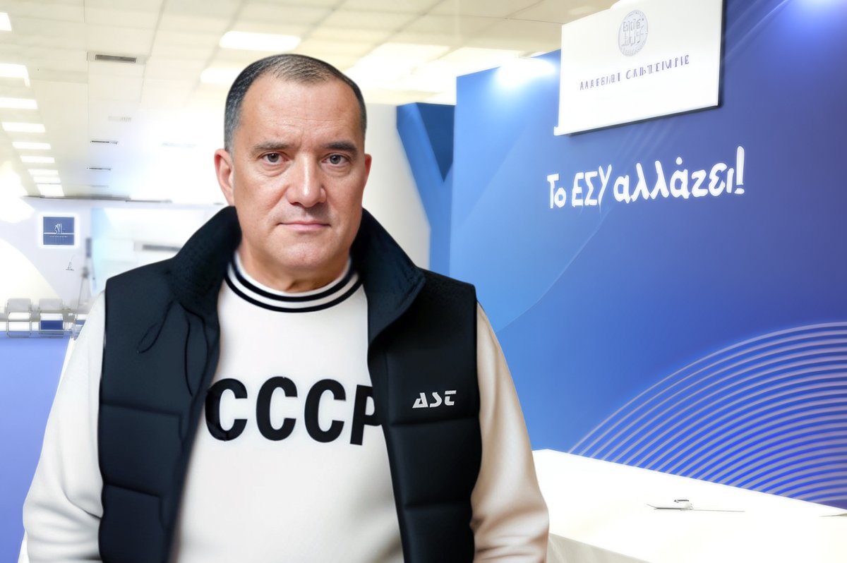 AsterinosM's tweet photo. "Ε.Ε" Τις νέες του ενδυματολογικές επιλογές για το  2025-26 παρουσίασε ο κ. Γεωργιάδης, γνωστός για την ικανότητά του να ανακαλύπτει τις νέες τάσεις της μόδας. Ονόμασε τη συλλογή του: "Έχει ο καιρός γυρίσματα", ενσωματώνοντας μια πνευματώδη αναφορά στις μεταβαλλόμενες εποχές... https://t.co/19yaMc1Sss
