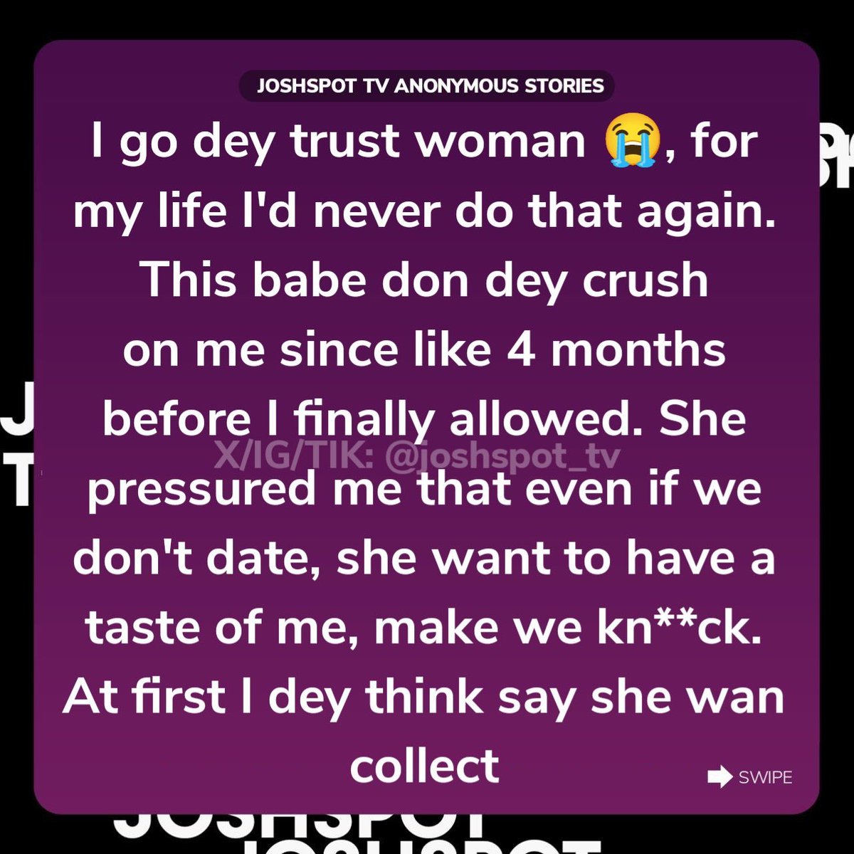 "Had s**x with a babe who intentionally tore my CD so she could have my baby"

A thread 🍿👇