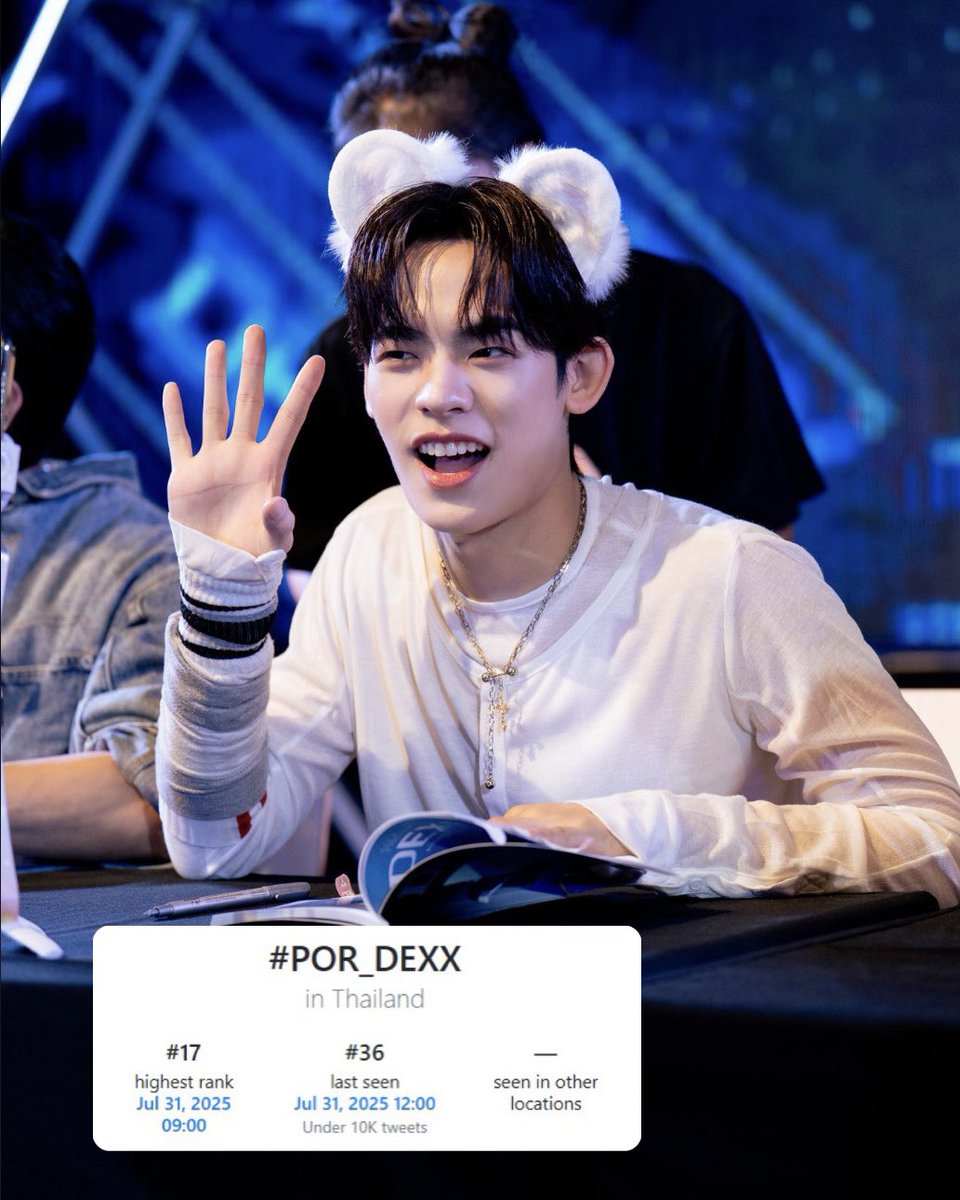 forpp_'s tweet photo. 🗓️ : 31 JULY 2025

#DEXX1stFansign —————— ✨

#️⃣ : #POR_DEXX

#17 Thailand 🇹🇭

#PorSuppakarn https://t.co/fAjQYQaMv2