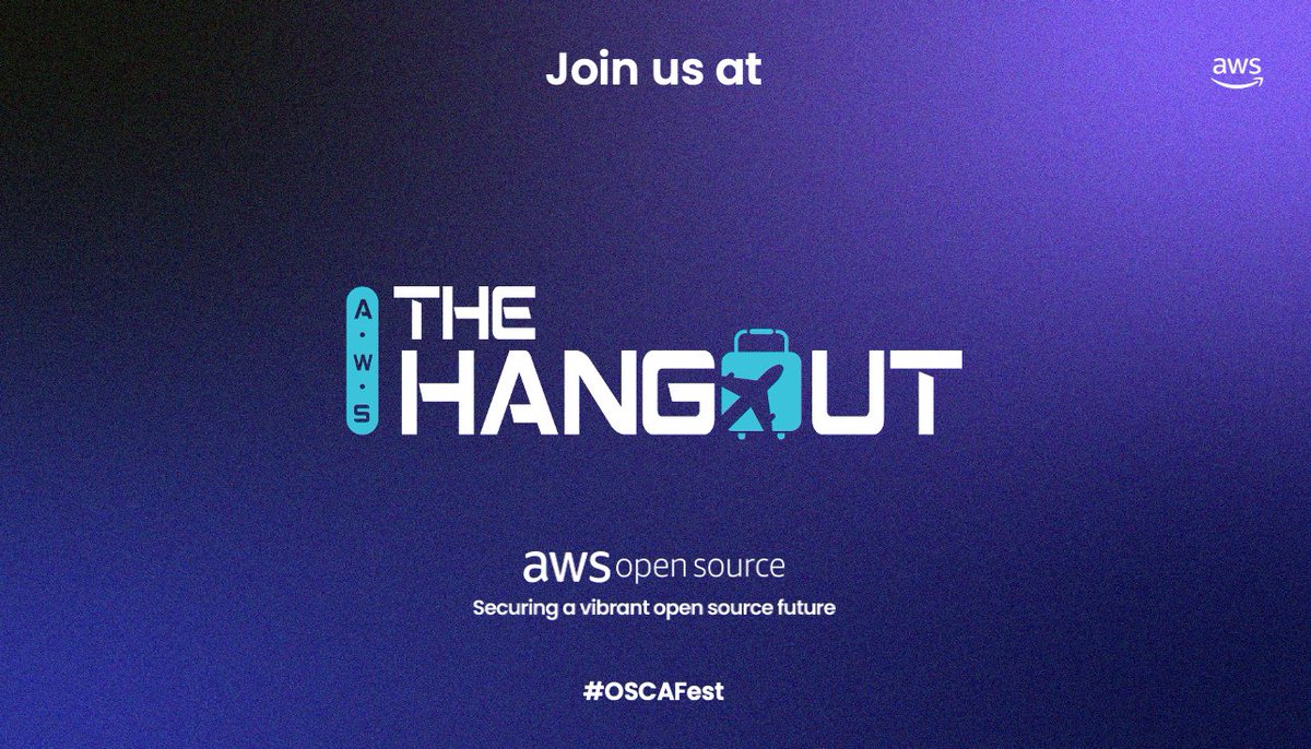 AWSOpen's tweet image. It&apos;s here 🎉

Be sure to visit AWS Open Source during #OSCAFest Our team is ready to connect and chat about all things open source. See you there!

#AWS #OpenSource #OSCAFest2025