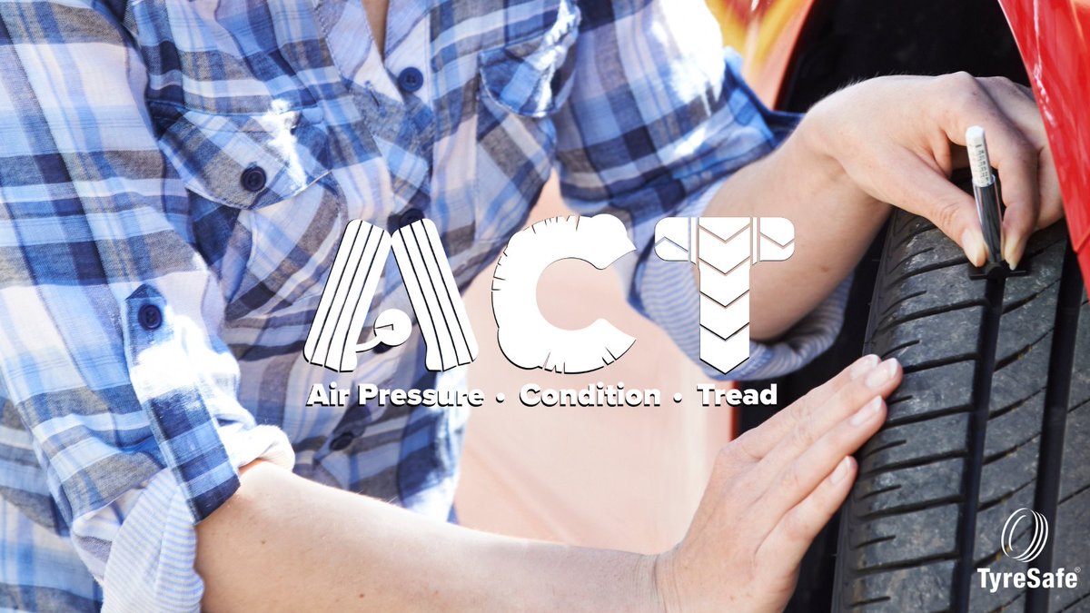 Pressure, condition, tread. Three quick checks could save your life. Make it a habit. #TyreSafe