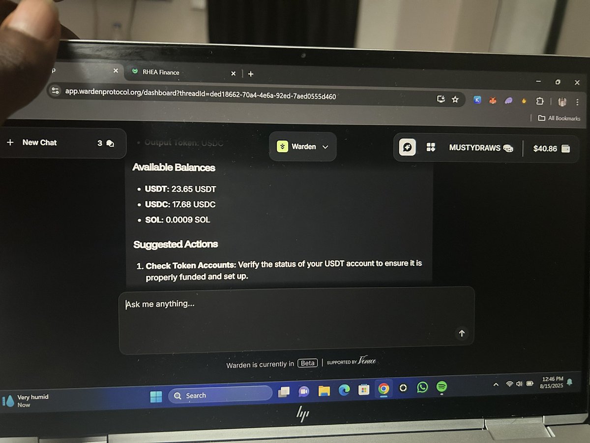 Warden is a solid DeFi app, but I’ve been stuck with this “insufficient funds” error even though there’s money in my account.

I can’t swap, trade, or withdraw only the daily game and chat still work.

Please <a href="/wardenprotocol/">Warden</a> team, would really appreciate a faster fix on this so