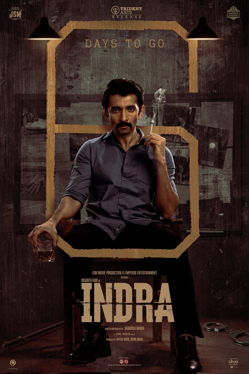 Sathish (@prosathish) on Twitter photo Just 6 days to go 🔥
#INDRA In cinemas from August 22 ♥️
@jsmmovieprodn <a href="/EntEmperor/">Emperor Ent Official</a> <a href="/tridentartsoffl/">Trident Arts</a> <a href="/iamvasanthravi/">Vasanth Ravi</a> <a href="/suneeltollywood/">Suneel</a> <a href="/Mehreenpirzada/">Mehreen Pirzada👑</a> #AnikhaSurendaran <a href="/kayoas13/">kalyan dance choreographer</a> <a href="/rajNKPK/">Rajkumar Actor</a> <a href="/sabarish_nanda/">sabarish nanda</a> <a href="/Ajmal__Tahseen/">Ajmal Tahseen</a> <a href="/arjaffersadiq/">JAFFER SADIQ</a> <a href="/EmperorIrfan/">Irfan_emperor</a> <a href="/PrabuRhagav/">Prabu Rhagav</a> Just 6 days to go 🔥
#INDRA In cinemas from August 22 ♥️
@jsmmovieprodn <a href="/EntEmperor/">Emperor Ent Official</a> <a href="/tridentartsoffl/">Trident Arts</a> <a href="/iamvasanthravi/">Vasanth Ravi</a> <a href="/suneeltollywood/">Suneel</a> <a href="/Mehreenpirzada/">Mehreen Pirzada👑</a> #AnikhaSurendaran <a href="/kayoas13/">kalyan dance choreographer</a> <a href="/rajNKPK/">Rajkumar Actor</a> <a href="/sabarish_nanda/">sabarish nanda</a> <a href="/Ajmal__Tahseen/">Ajmal Tahseen</a> <a href="/arjaffersadiq/">JAFFER SADIQ</a> <a href="/EmperorIrfan/">Irfan_emperor</a> <a href="/PrabuRhagav/">Prabu Rhagav</a>