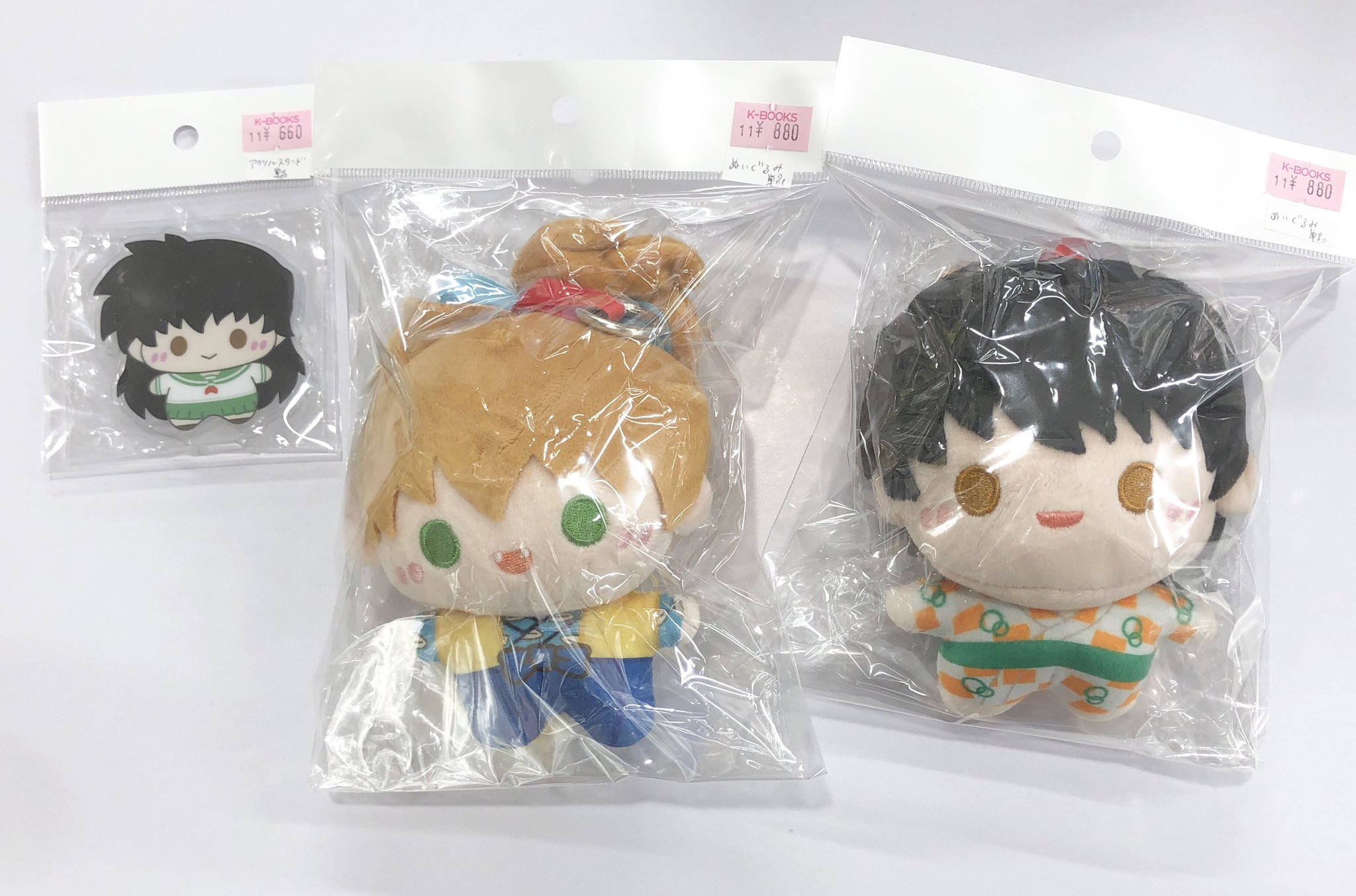 犬夜叉カフェ　中国限定　ぬいぐるみ　マスコット　プチアクスタ　殺生丸　りん K-BOOKS キャラ館 on X: 