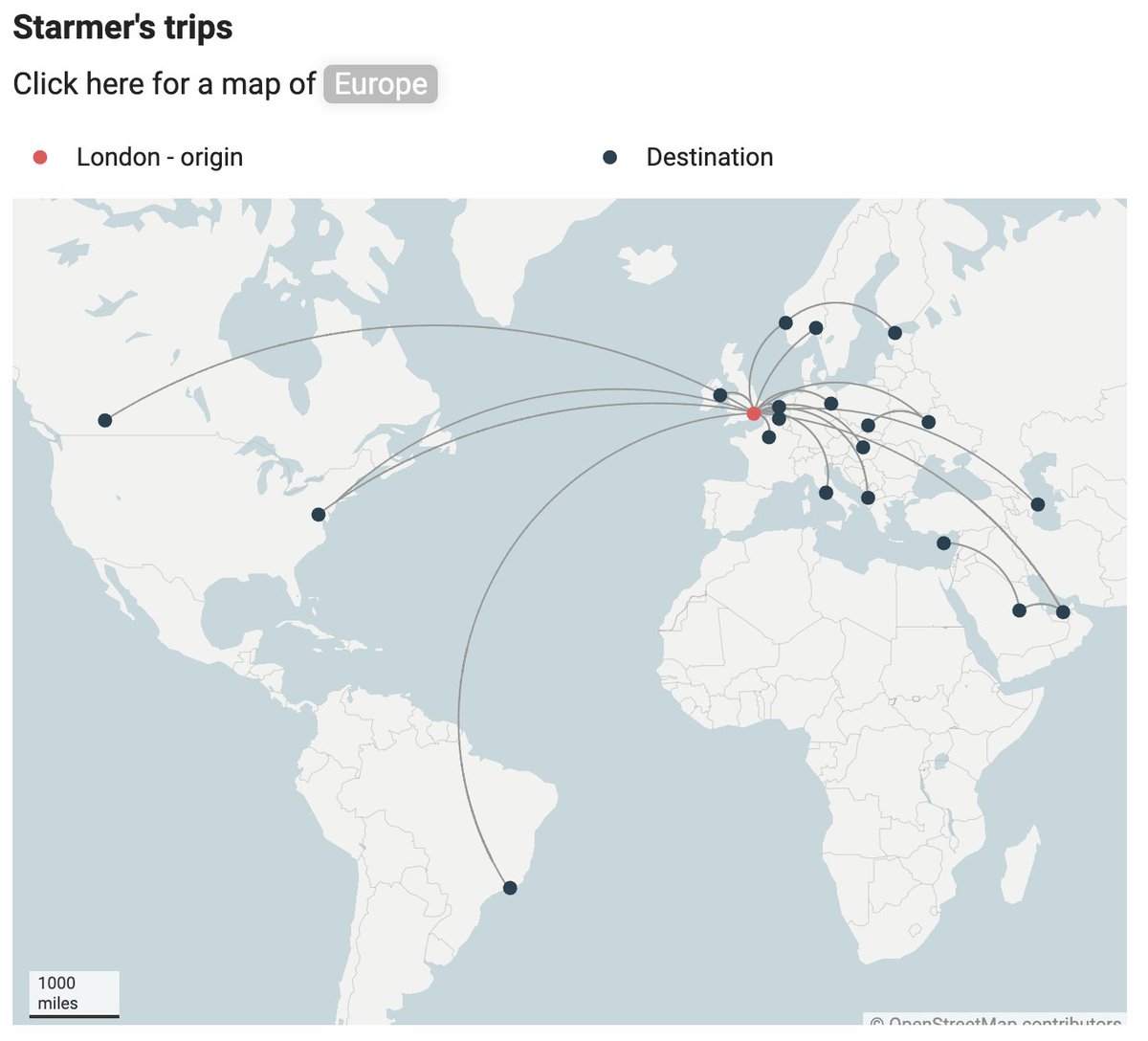 MartinDaubney's tweet image. NEVER HERE KEIR: THE PLANE CRAZY PM
✈️29 foreign trips since elected
✈️100,000+ air miles
✈️Most air miles of any PM this century
 ✈️1/6 days spent overseas
🇺🇦🇵🇸Obsessions with Ukraine &amp;amp; Palestine
📉Steepest plunge in approval ratings for any PM in modern history
🔥Britain on the…
